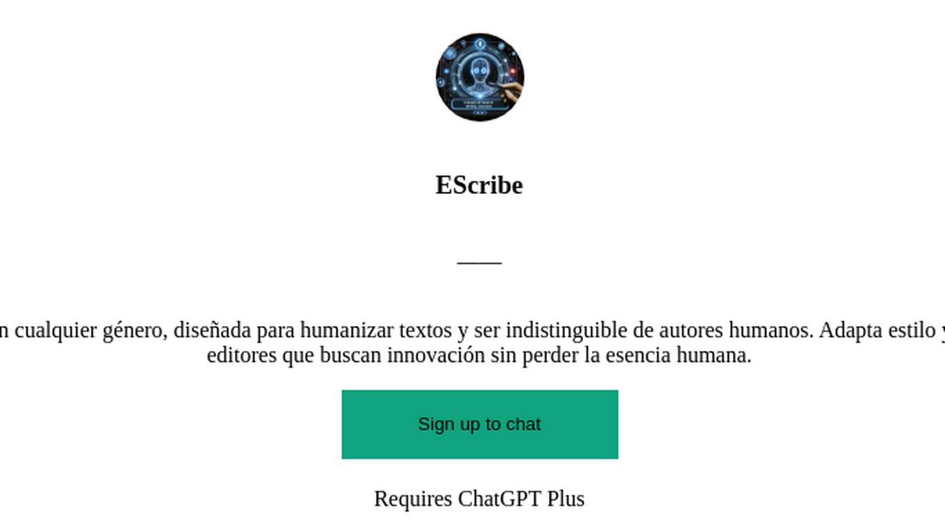 EScribe Screenshot