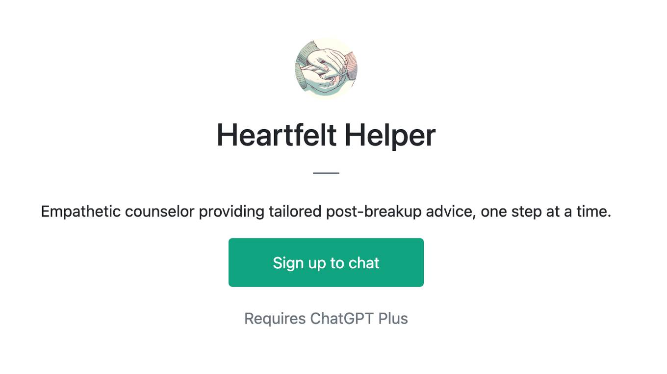 Heartfelt Helper Screenshot