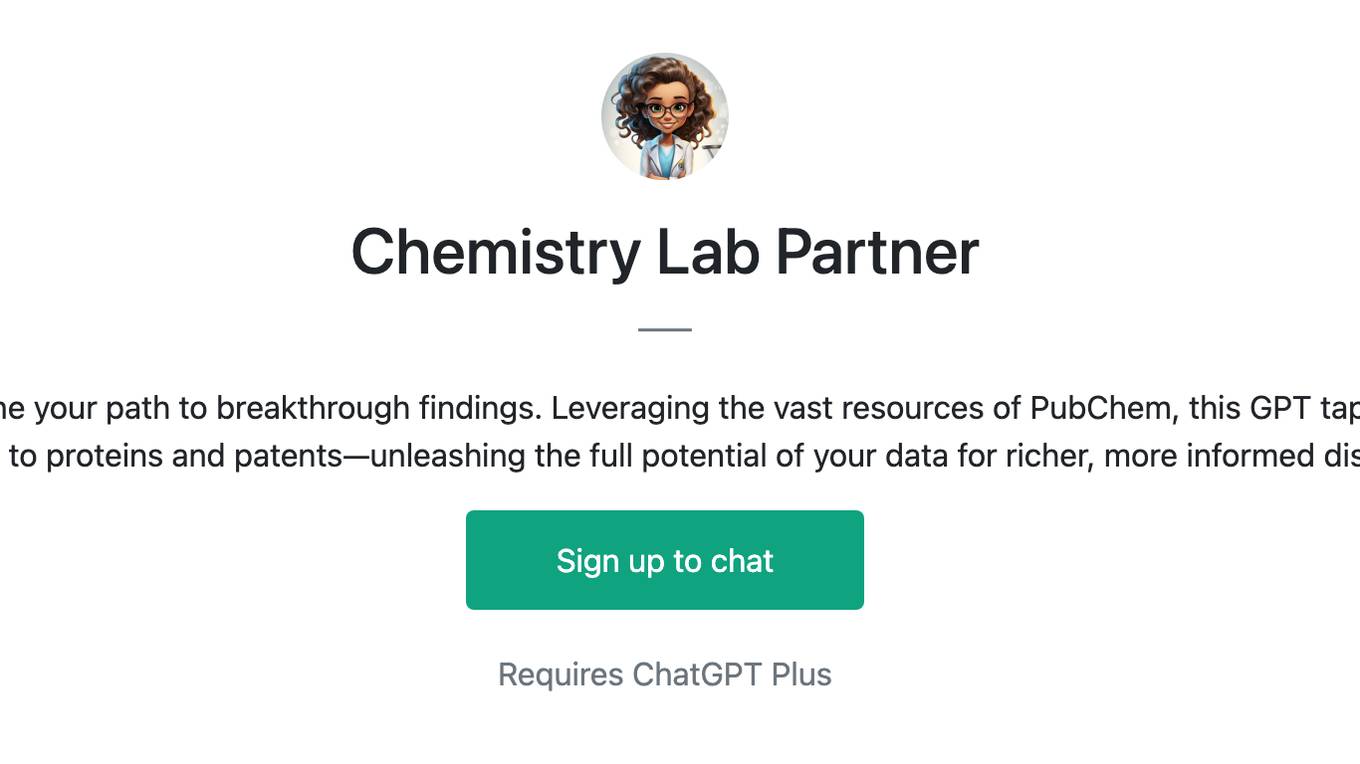 Chemistry Lab Partner Screenshot