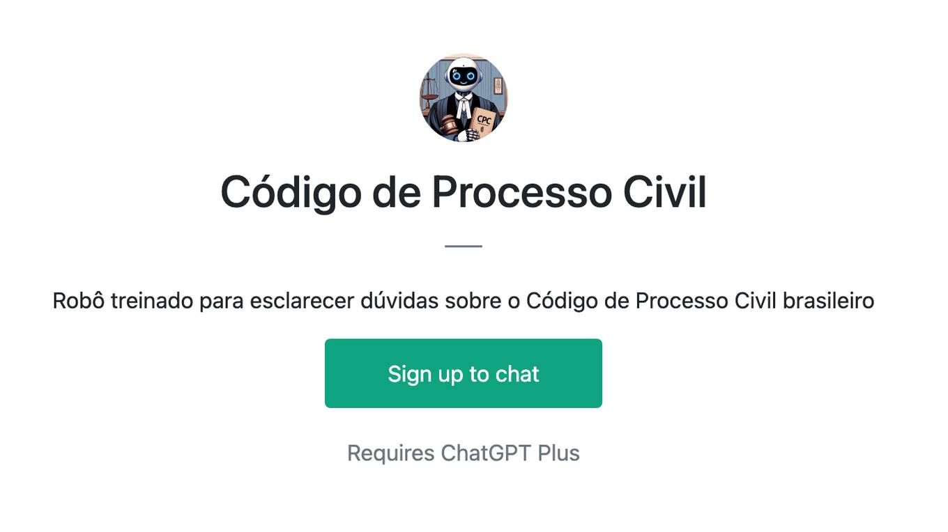 Código de Processo Civil Screenshot