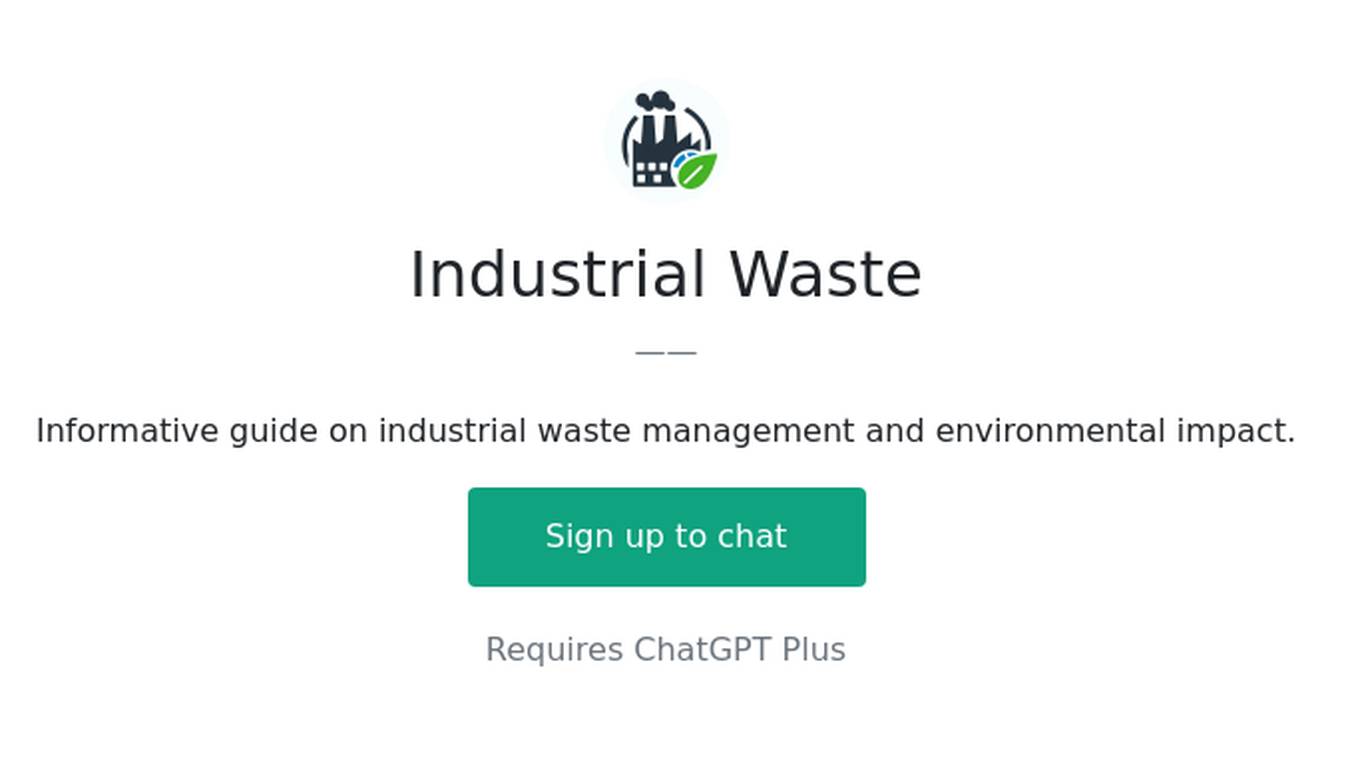 Industrial Waste Screenshot