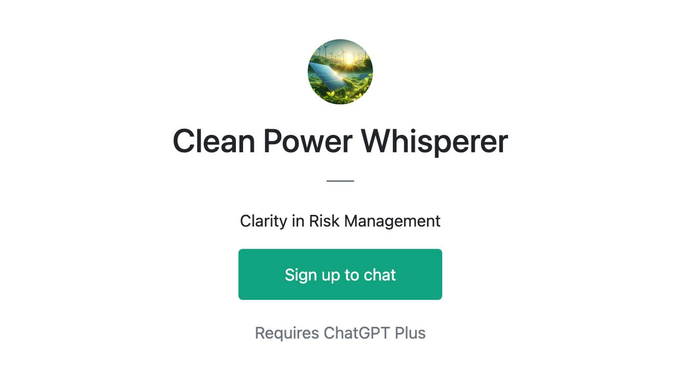 Clean Power Whisperer Screenshot