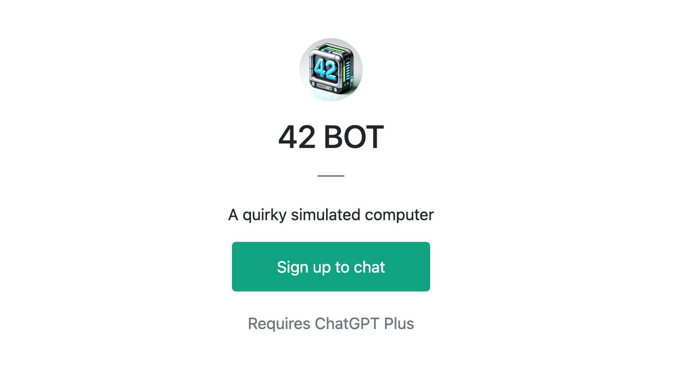 42 BOT Screenshot