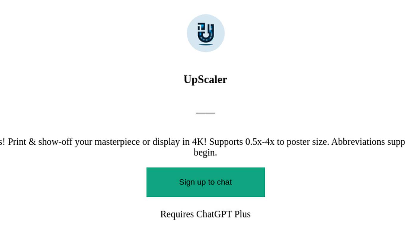 UpScaler Screenshot