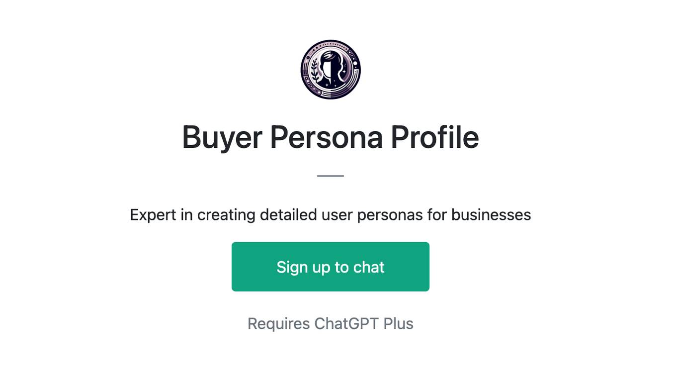 Buyer Persona Profile Screenshot