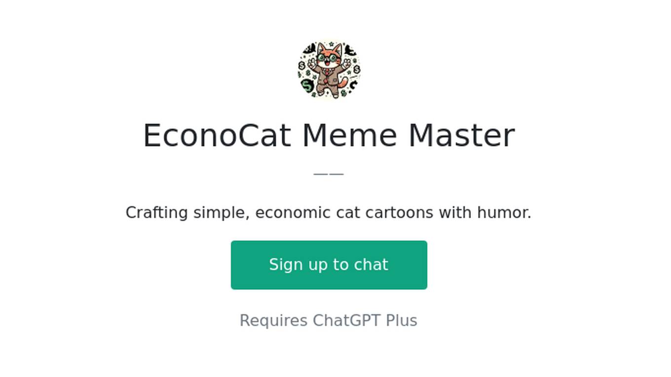 EconoCat Meme Master Screenshot