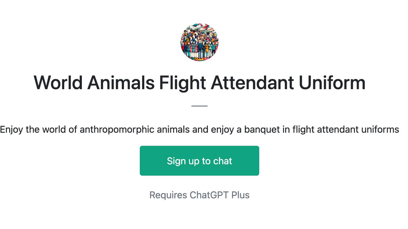 World Animals Flight Attendant Uniform Screenshot