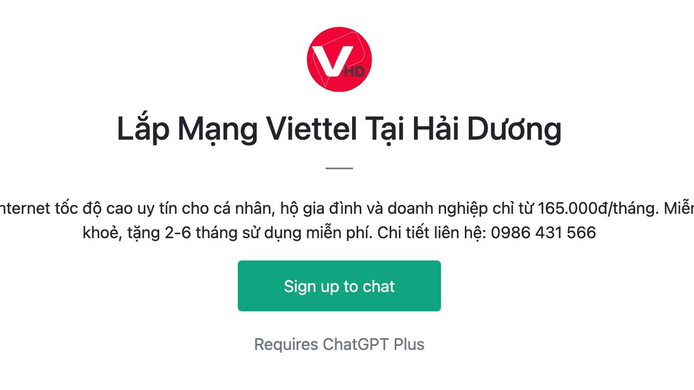 Lắp Mạng Viettel Tại Hải Dương Screenshot