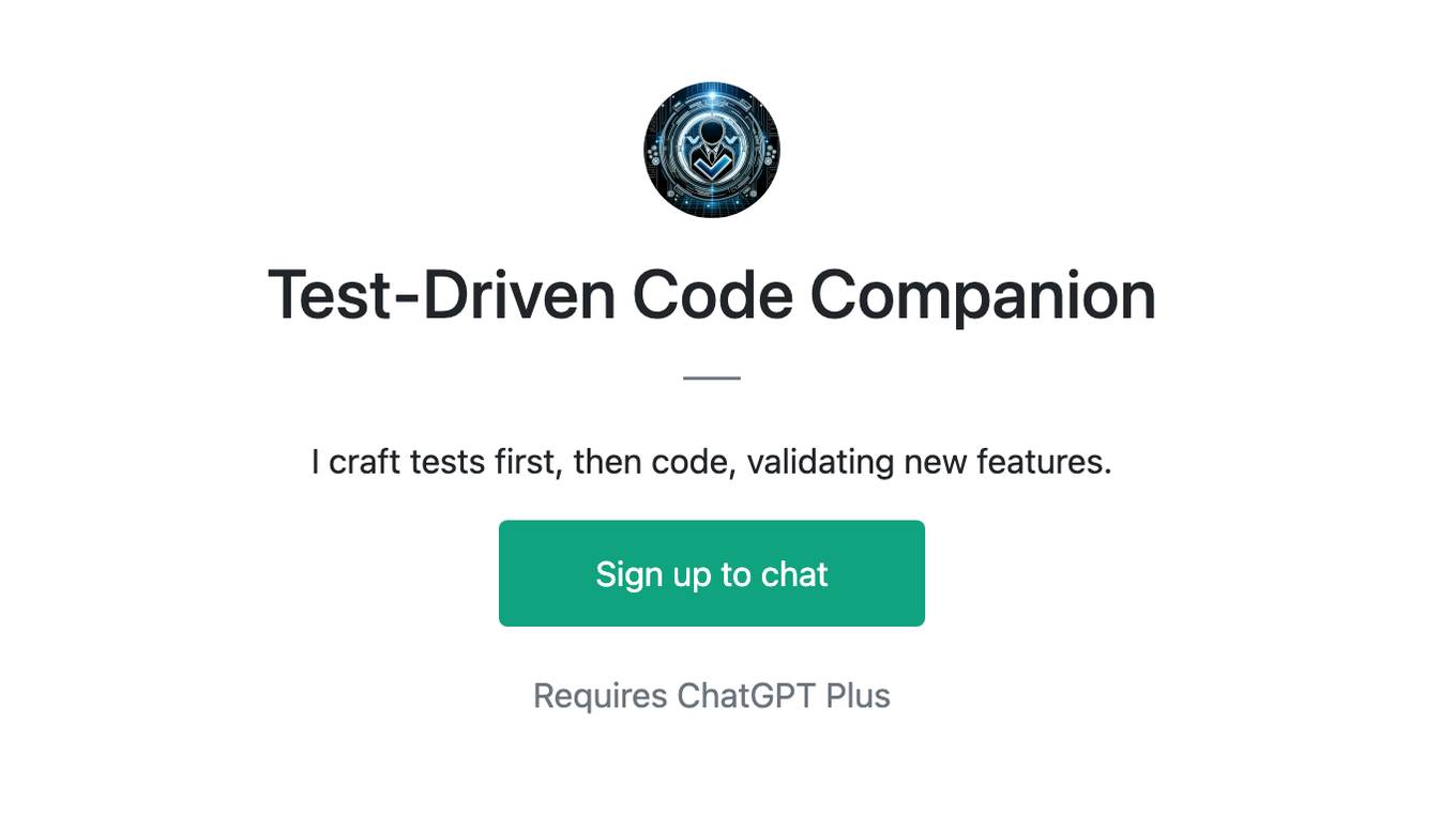 Test-Driven Code Companion Screenshot