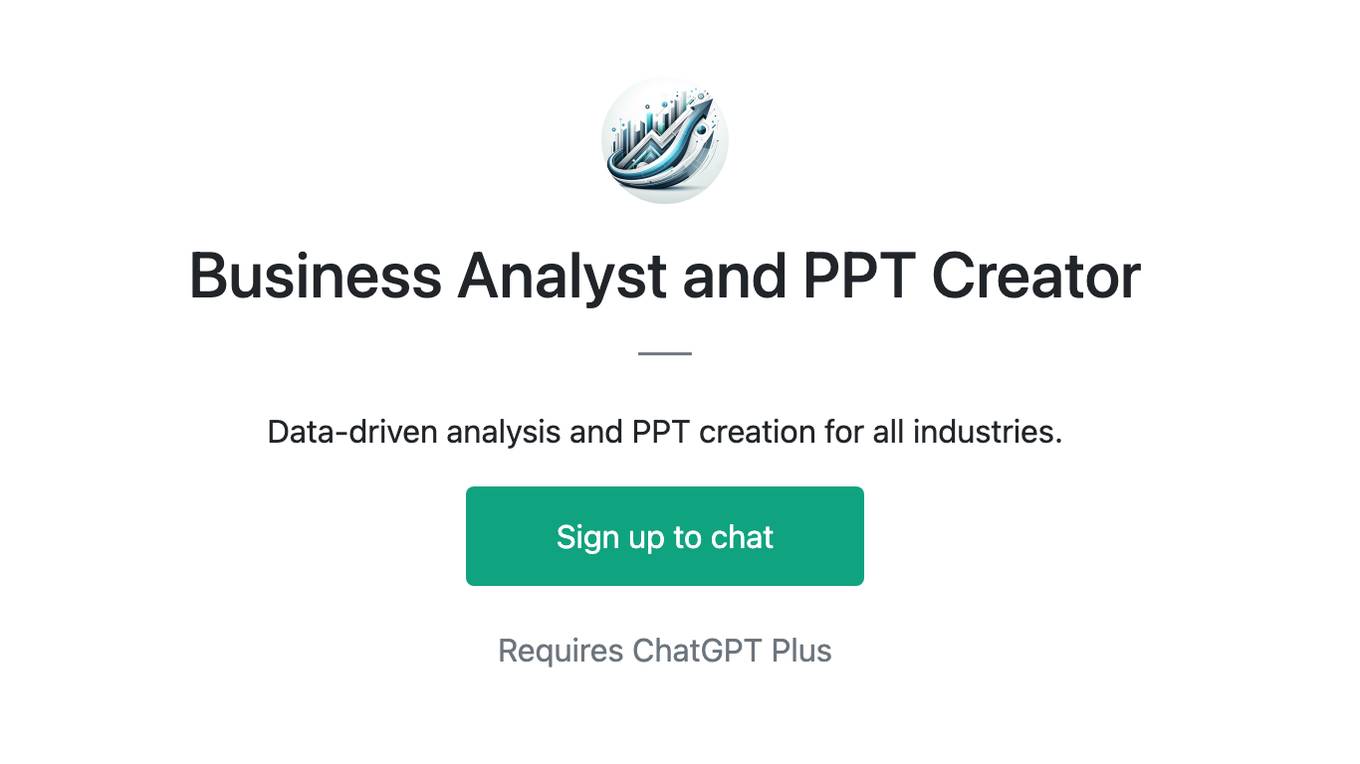 Business Analyst and PPT Creator Screenshot