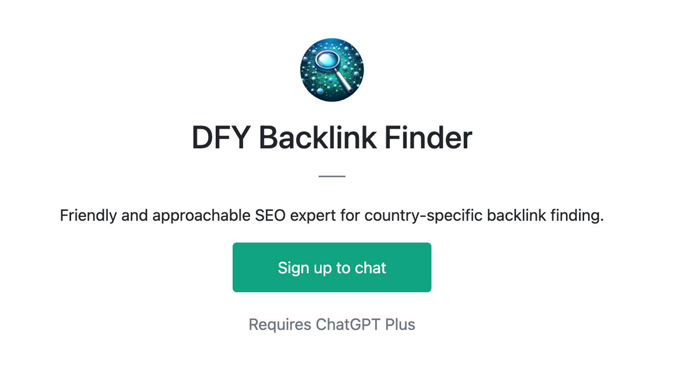 DFY Backlink Finder Screenshot