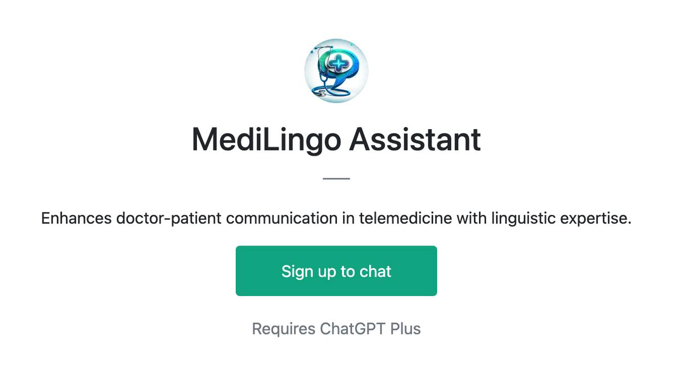 MediLingo Assistant Screenshot