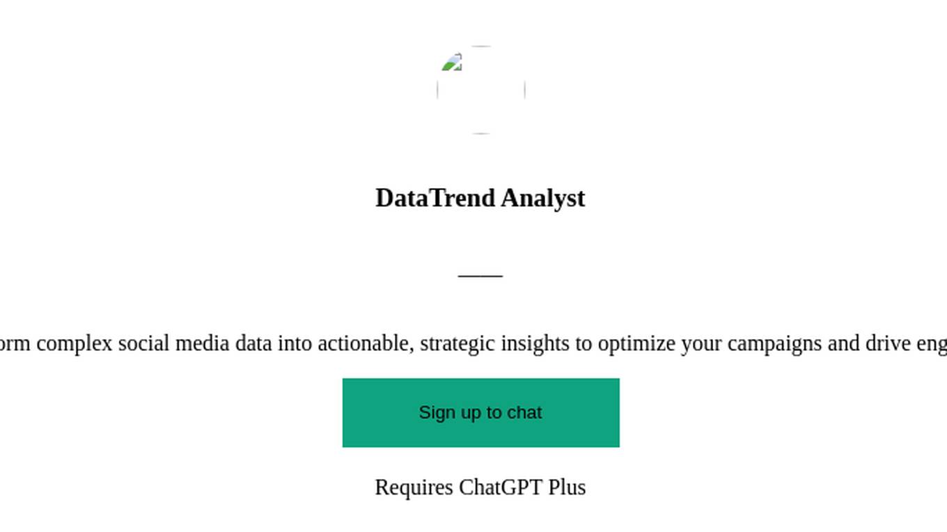 DataTrend Analyst Screenshot