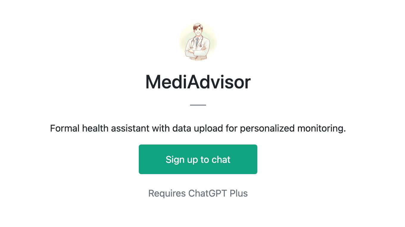 MediAdvisor Screenshot