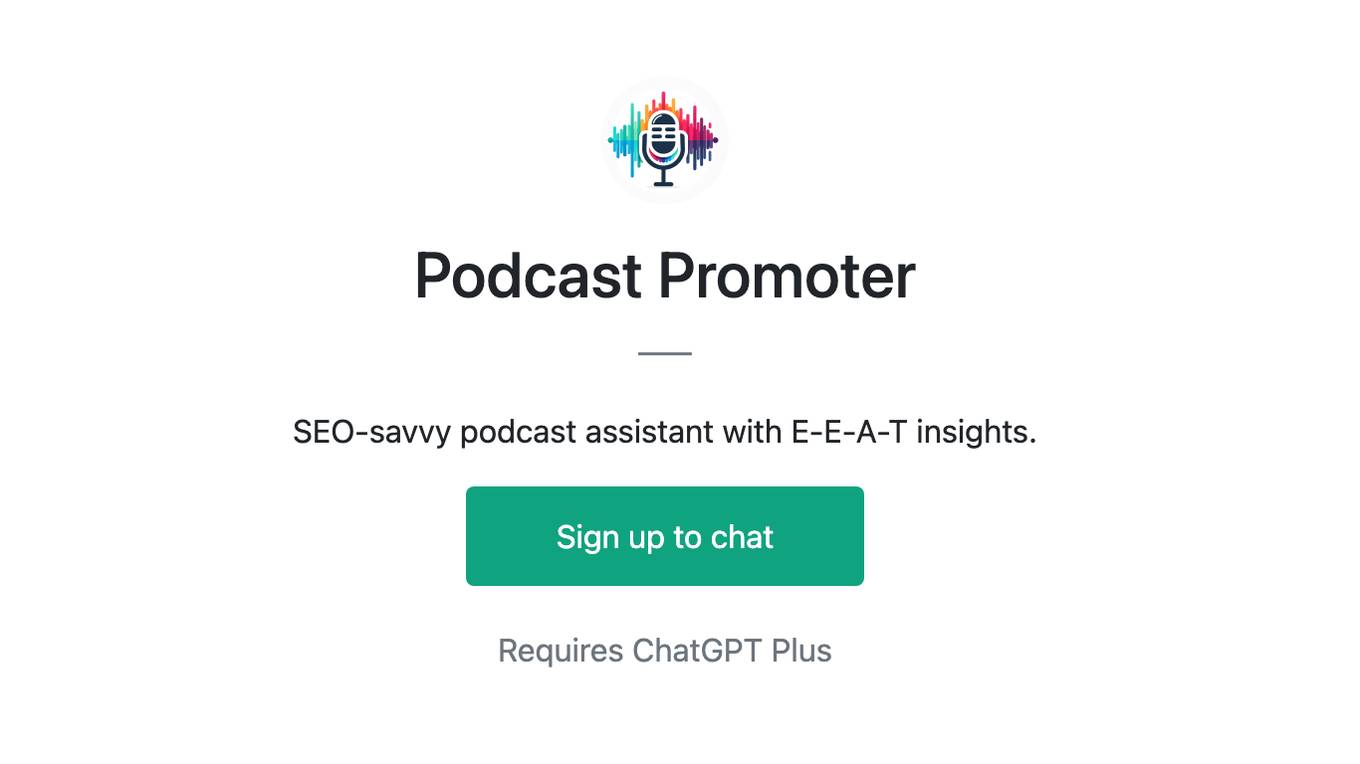 Podcast Promoter Screenshot