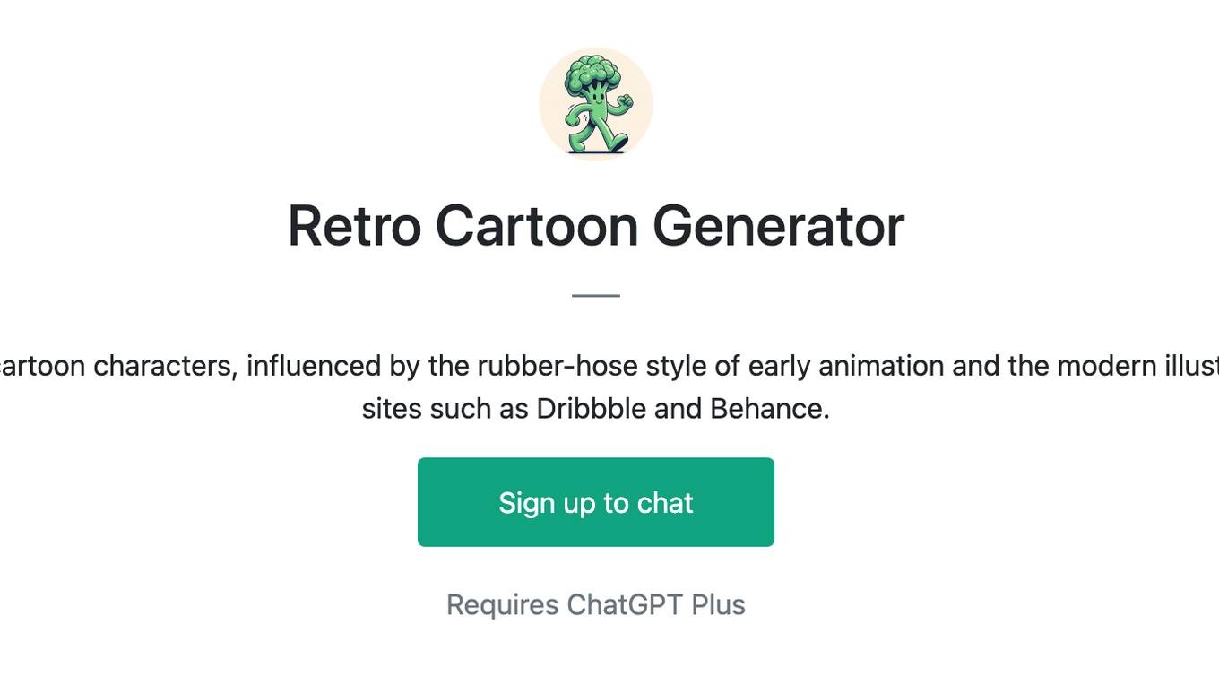 Retro Cartoon Generator Screenshot