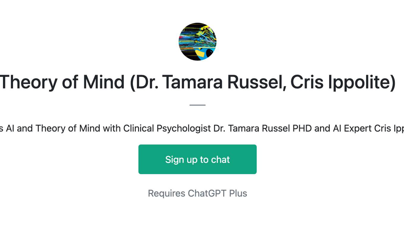 Theory of Mind  (Dr. Tamara Russel, Cris Ippolite) Screenshot