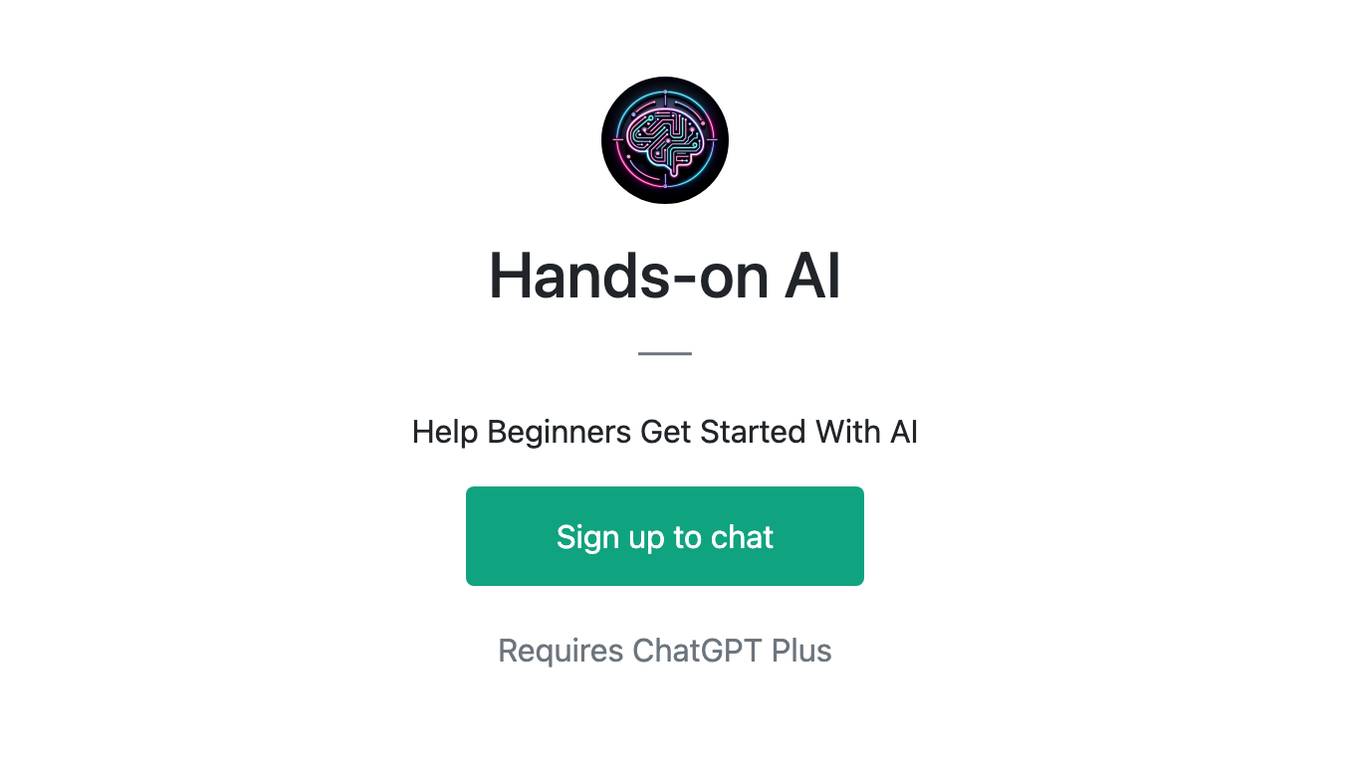 Hands-on AI Screenshot