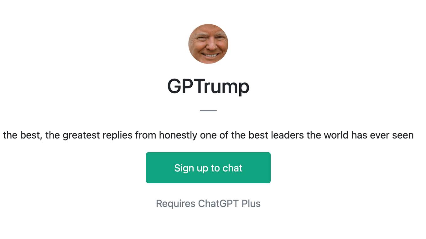 GPTrump Screenshot