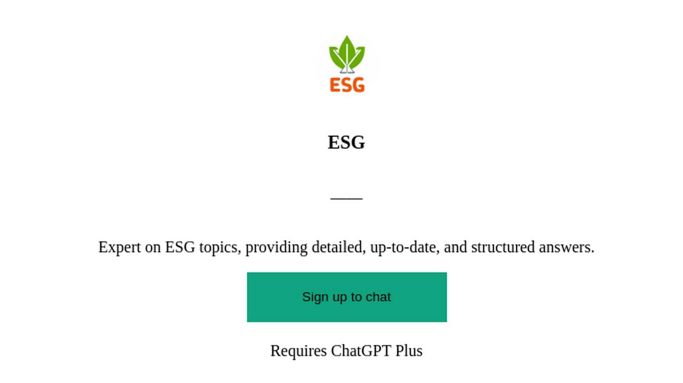 ESG Screenshot