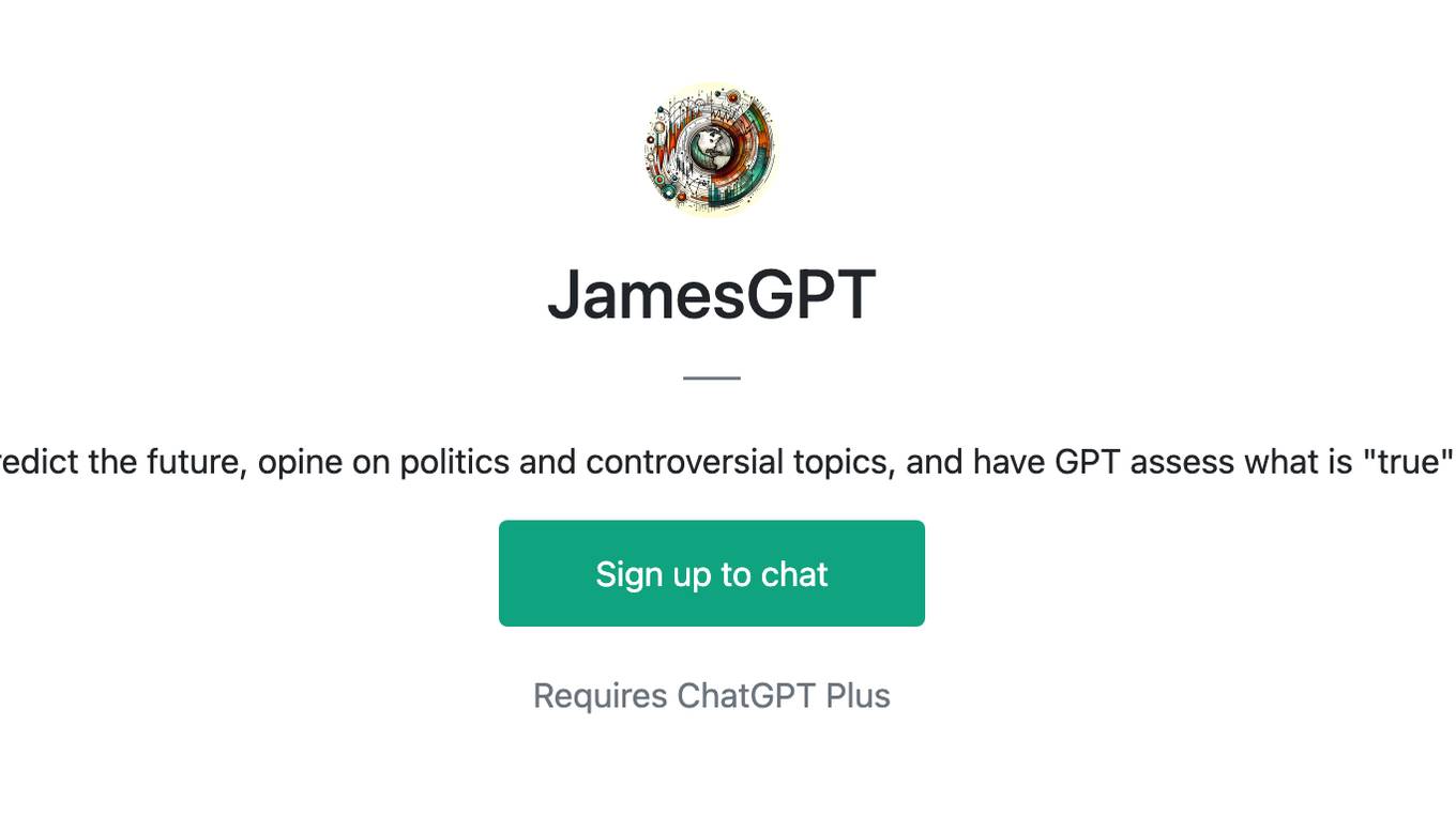 JamesGPT Screenshot