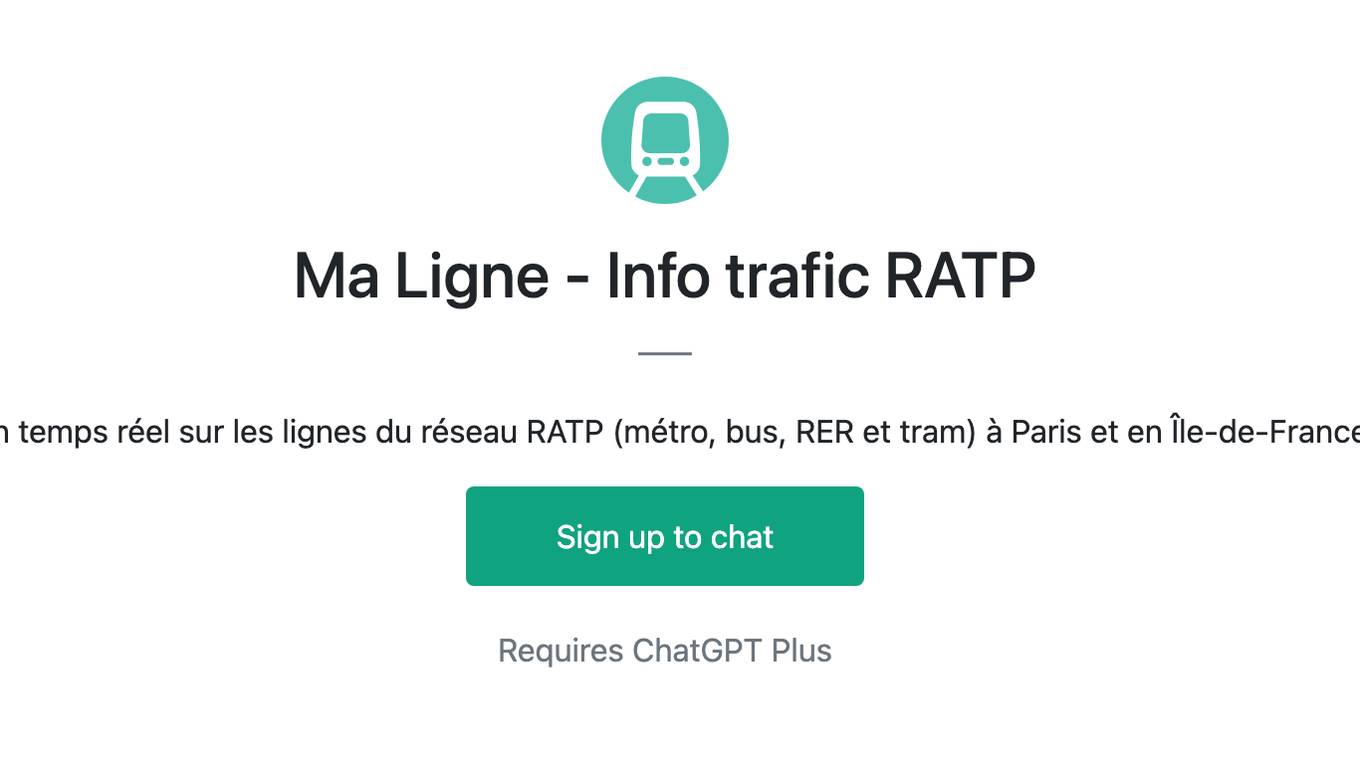 Ma Ligne - Info trafic RATP Screenshot