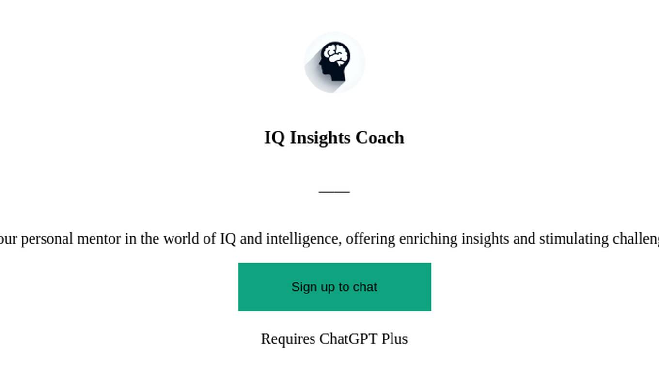 IQ Insights Coach Screenshot