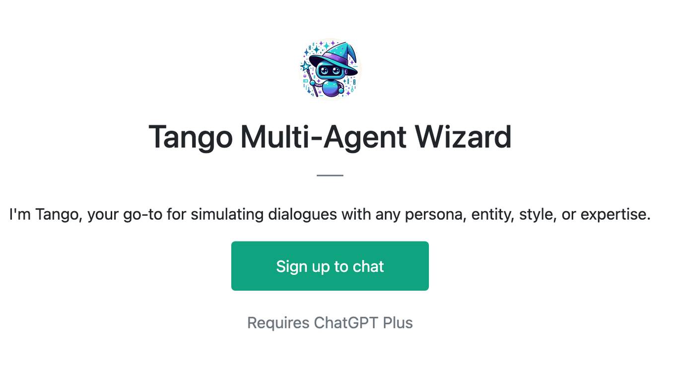 Tango Multi-Agent Wizard Screenshot