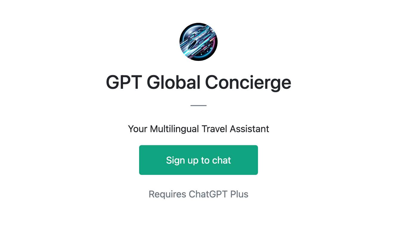 GPT Global Concierge Screenshot