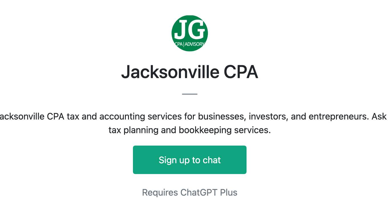 Jacksonville CPA Screenshot