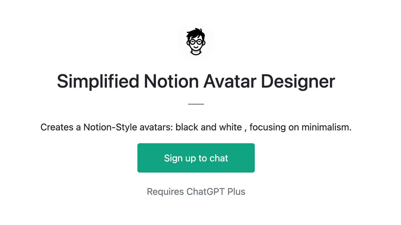 Simplified Notion Avatar Designer Screenshot