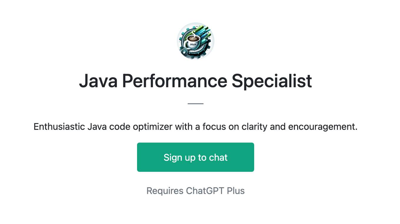 Java Performance Specialist Screenshot