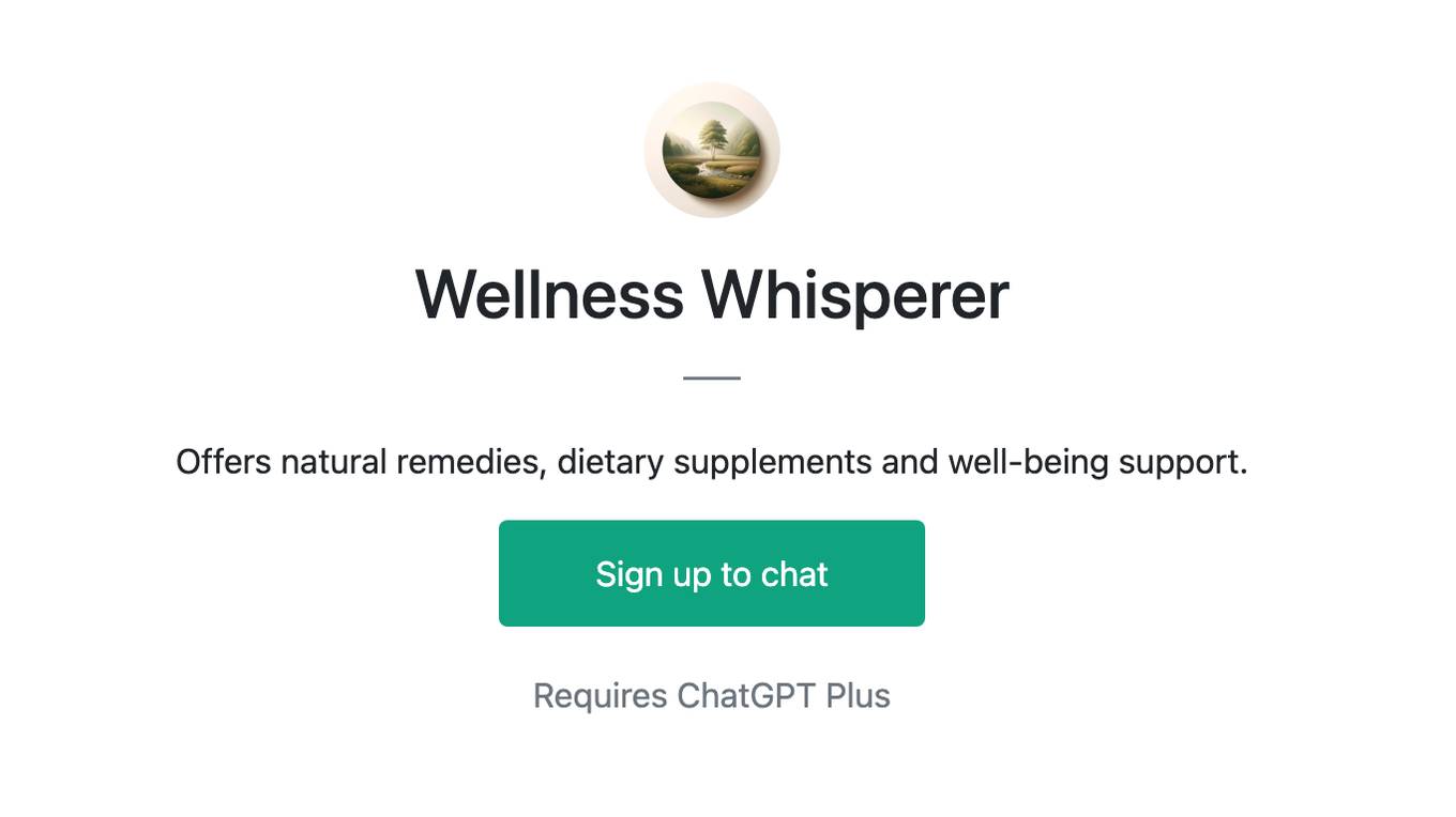 Wellness Whisperer Screenshot