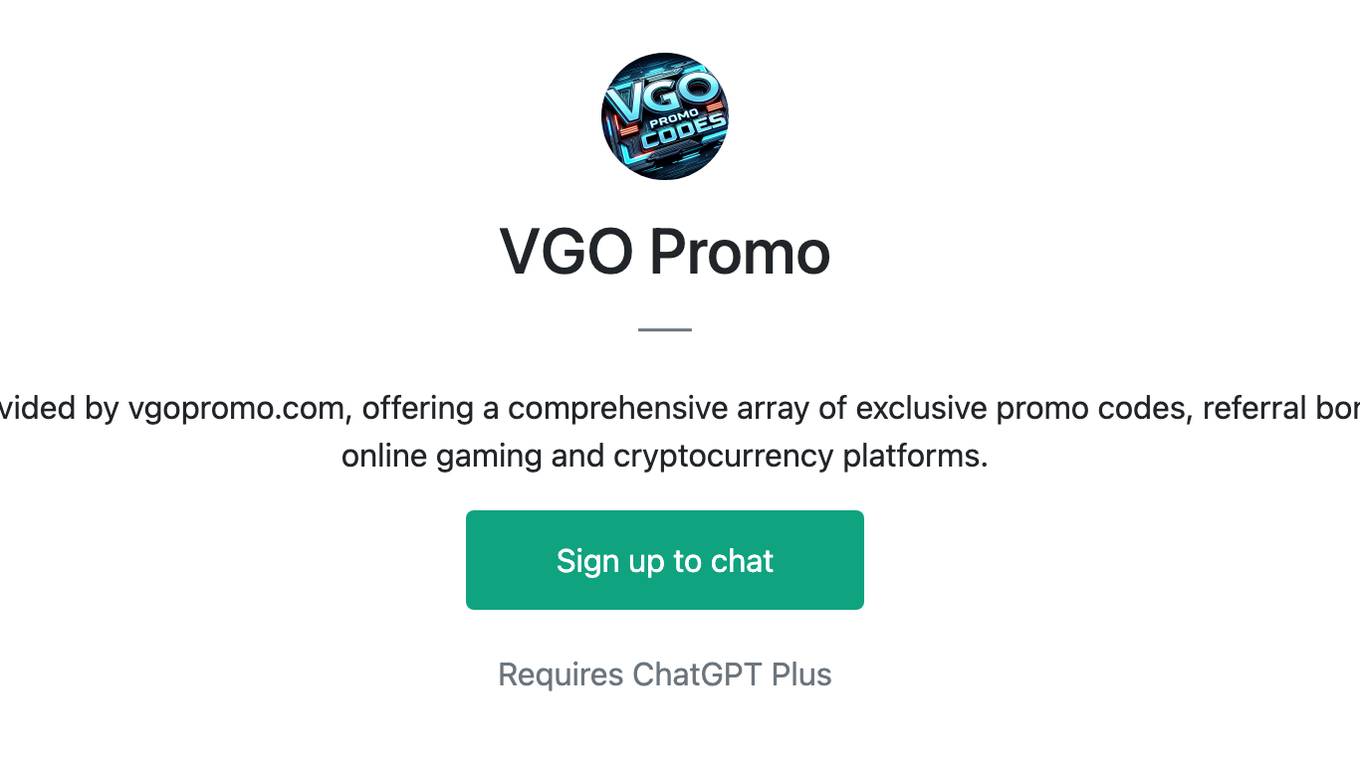 VGO Promo Screenshot