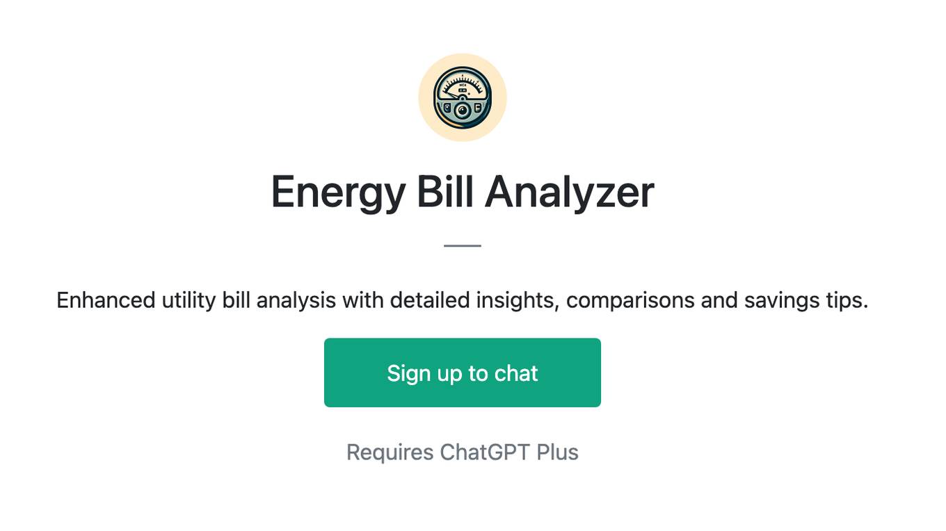 Energy Bill Analyzer Screenshot