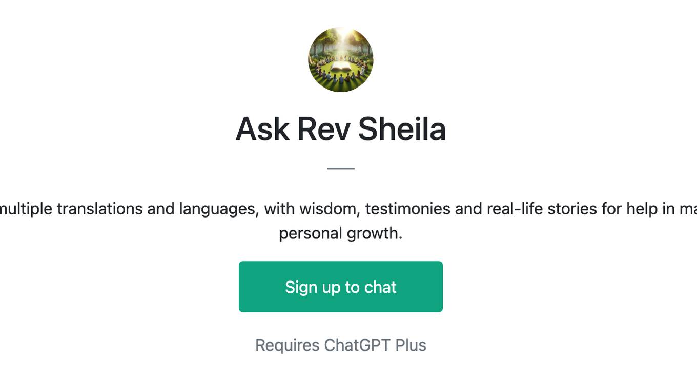 Ask Rev Sheila Screenshot