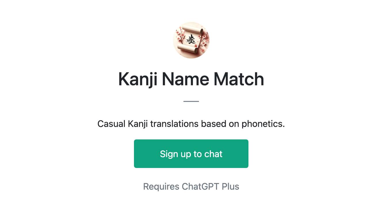 Kanji Name Match Screenshot