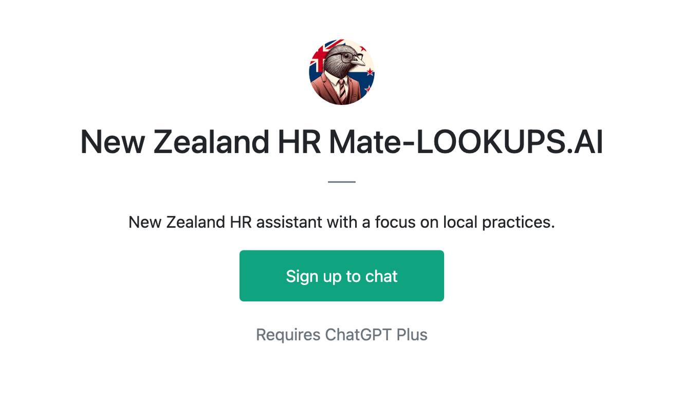 New Zealand HR Mate-LOOKUPS.AI Screenshot