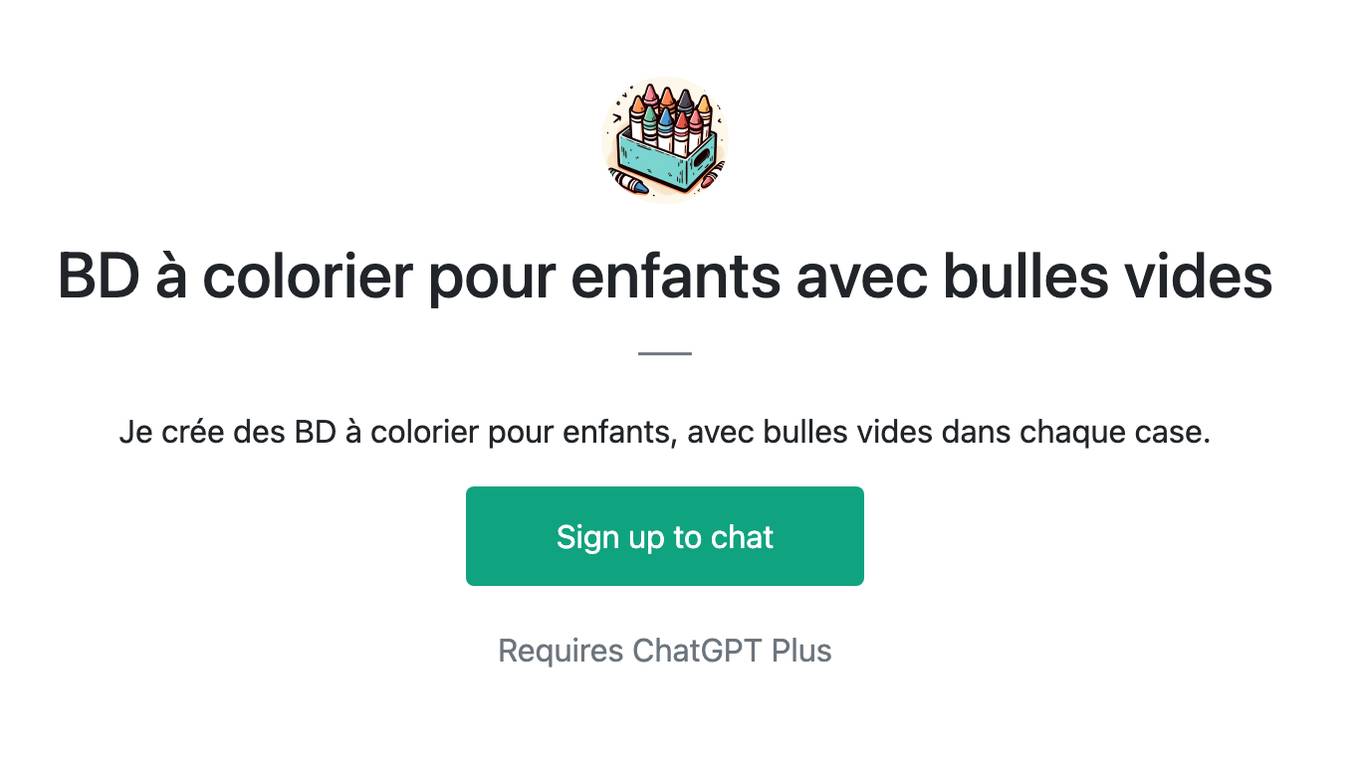 BD à colorier pour enfants avec bulles vides Screenshot