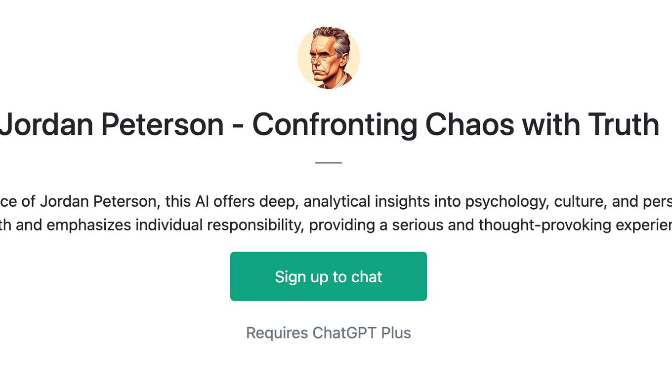 Jordan Peterson - Confronting Chaos with Truth Screenshot