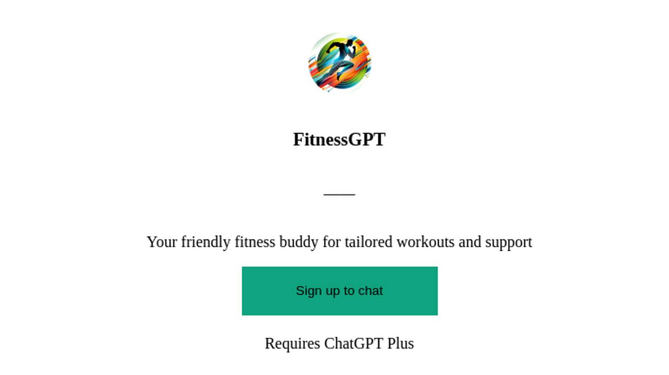 FitnessGPT Screenshot