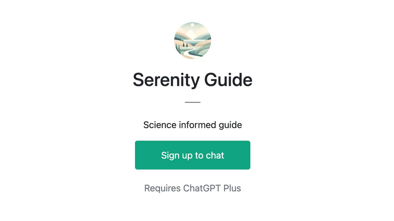 Serenity Guide Screenshot