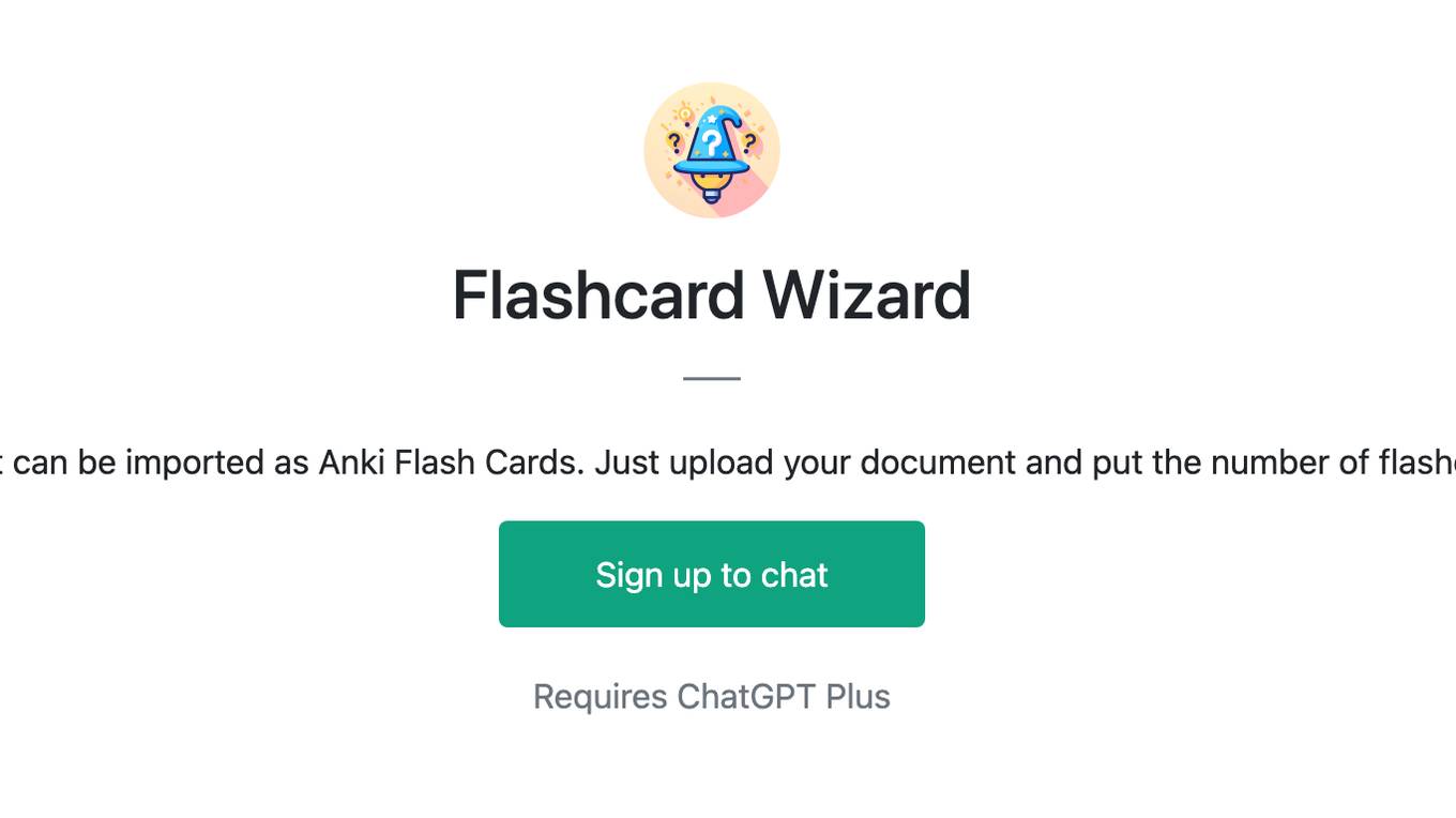 Flashcard Wizard Screenshot