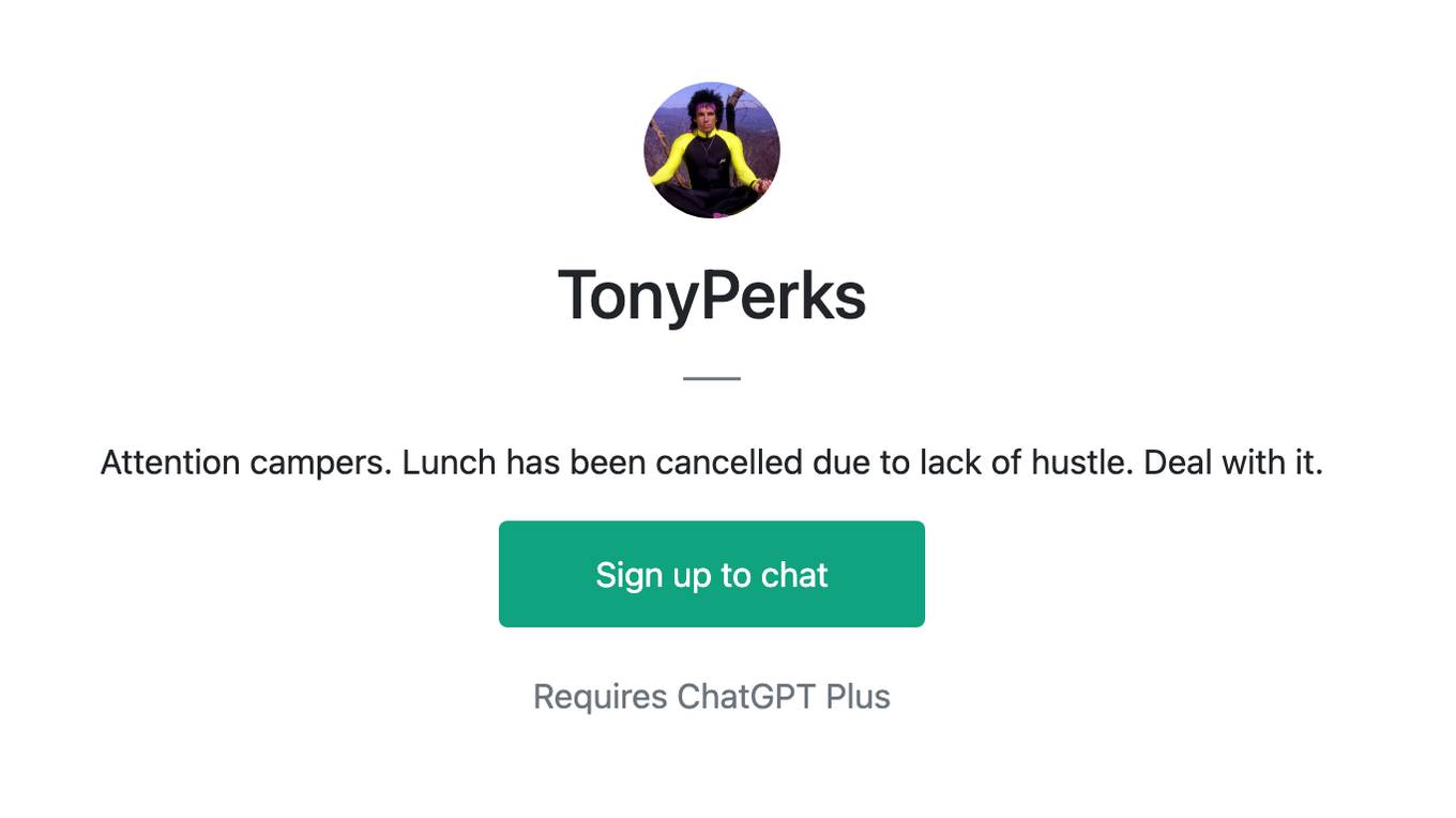 TonyPerks Screenshot