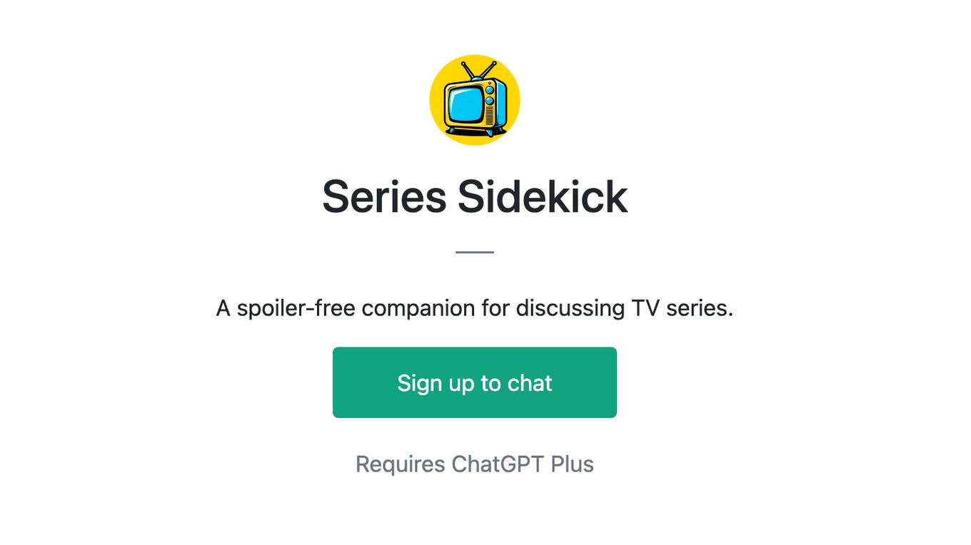 Series Sidekick Screenshot