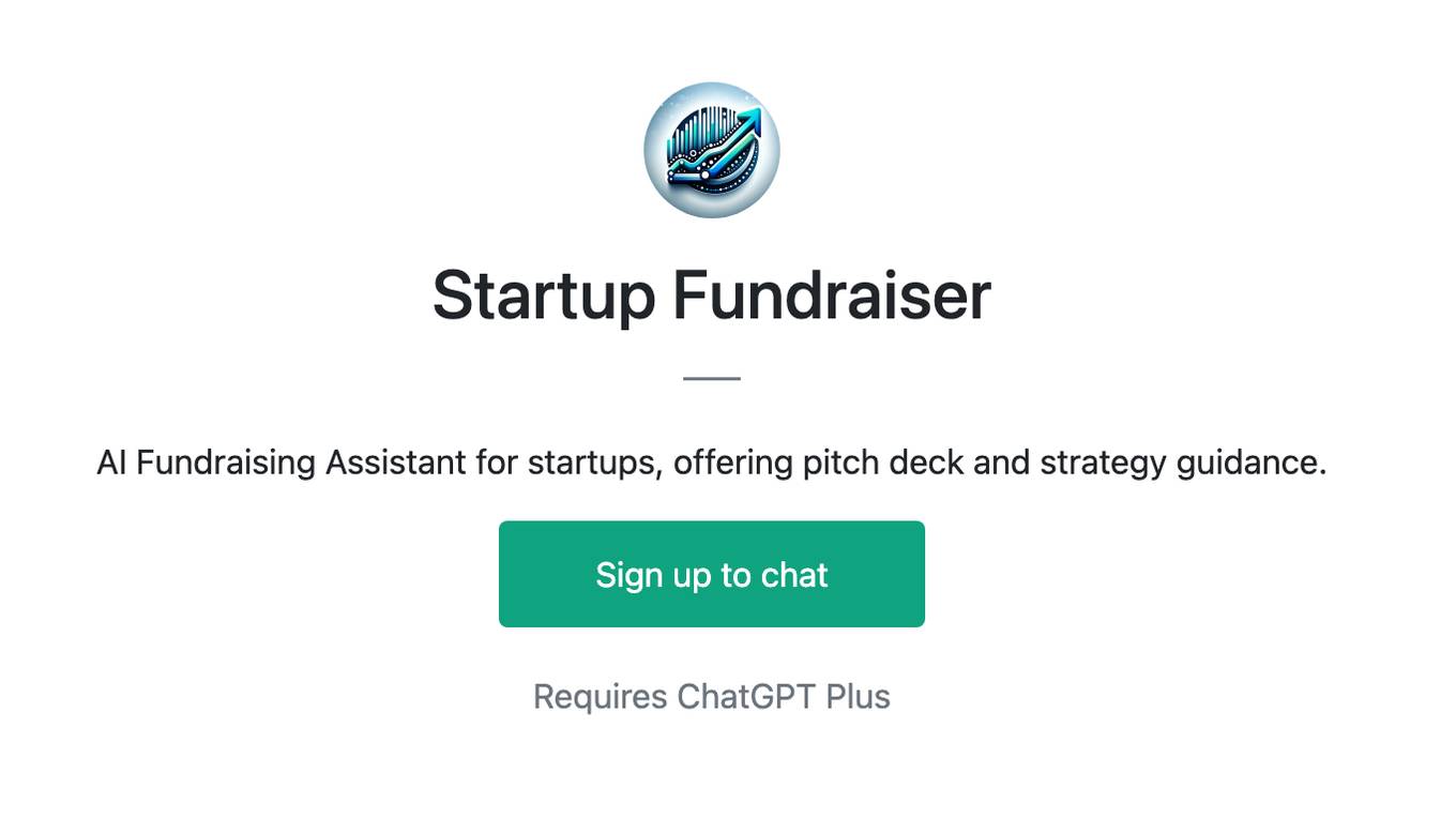 Startup Fundraiser Screenshot