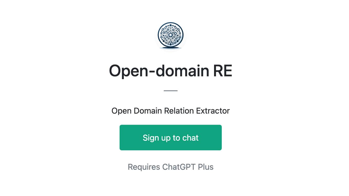 Open-domain RE Screenshot