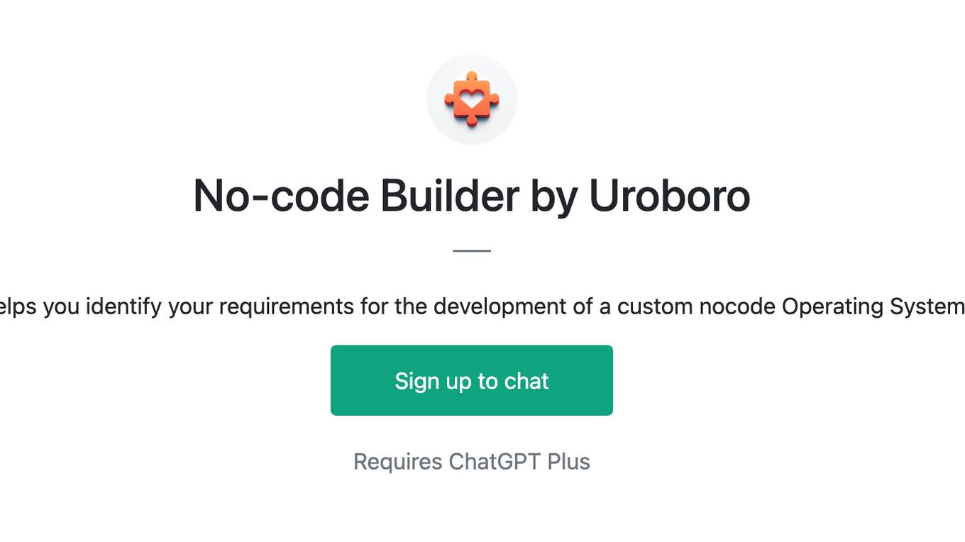 No-code Builder by Uroboro Screenshot