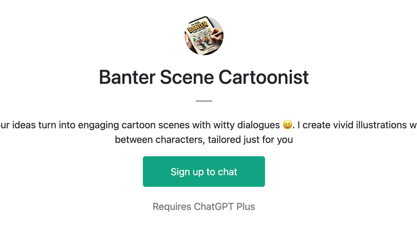 Banter Scene Cartoonist Screenshot