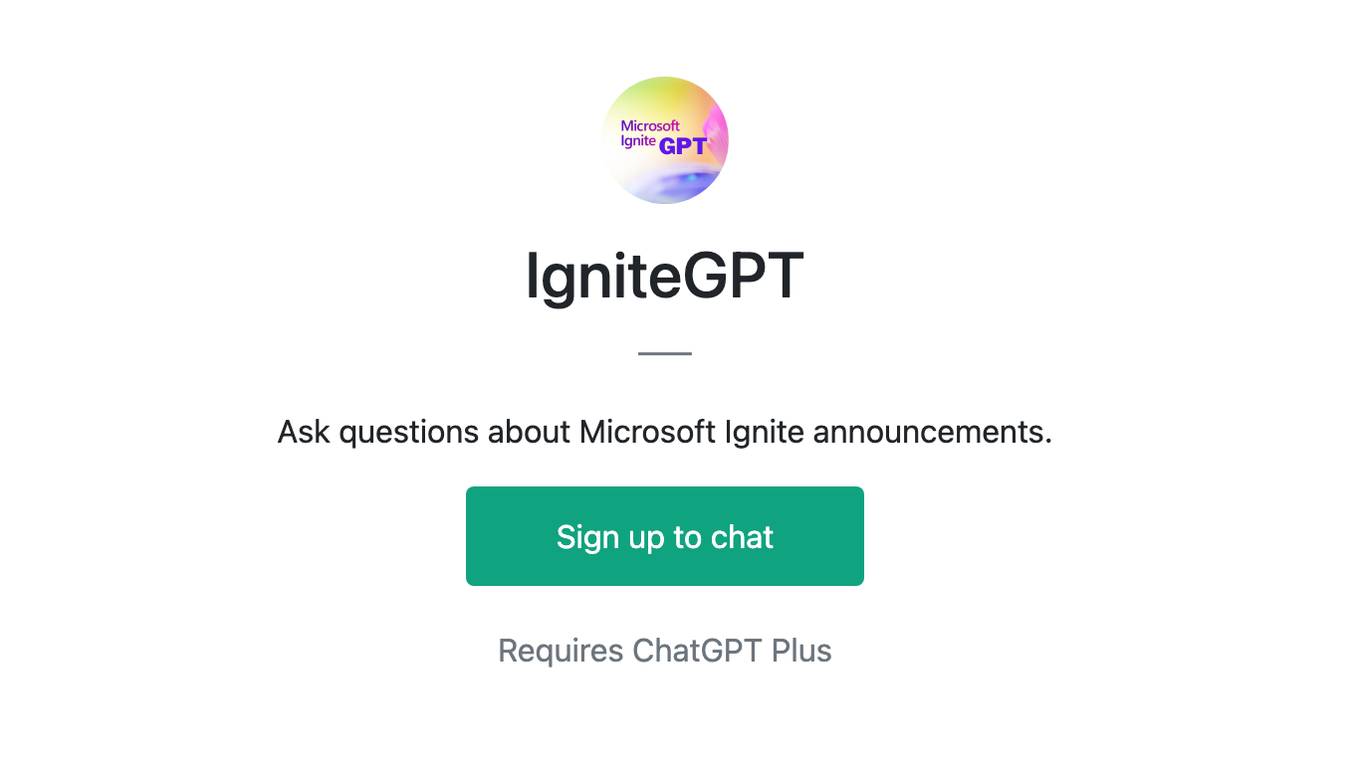 IgniteGPT Screenshot